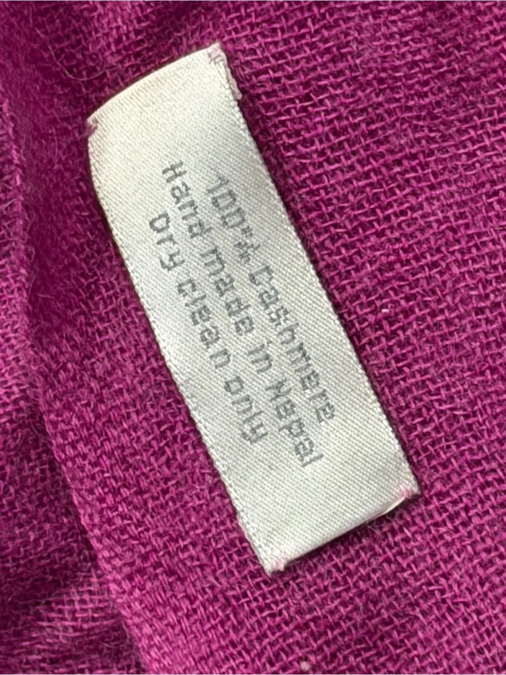 Talbots 100% Cashmere fuchsia pashmina (dress in separate listing)
